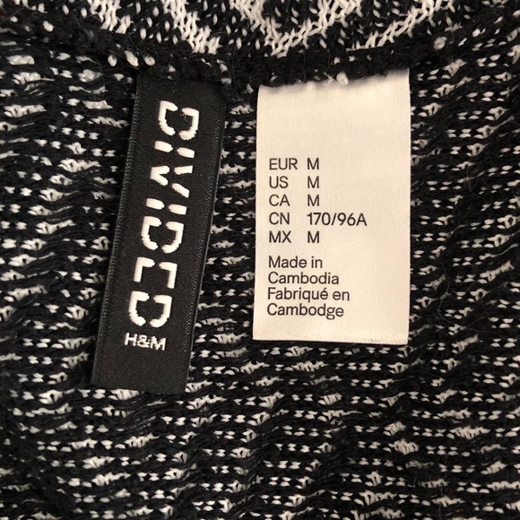 H&M Divided Print Kimono Knit Open Cardigan - Picture 3 of 3